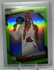 2025 Panini WNBA Prizm Saniya Rivers Lime Green /225