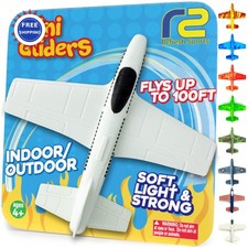 Foam Glider Airplane Toy for 3 Year Old Boys and Girls 2-4 Toys Airplanes Kids