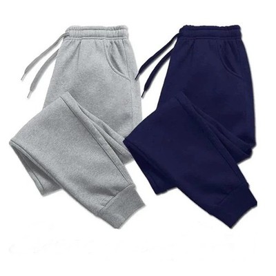 2026 Champion style Sweatpants Men's Fleece Joggers Side Pockets Comfortable 