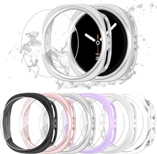 [6+6] Pack for Samsung Galaxy Watch 8 Screen Protector Case 40Mm, HD Anti-Fog Te