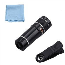 20X Zoom Universal Clip On Telephoto Lens Adjustable External Mobile Camera