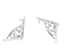 Heavy Duty Solid Stand,5 Inch 2 Pack,Right Angle Wall Panel 5 Inch-2Pack White