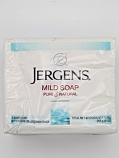 Jergens Mild Soap Pure Natural 3 Pack 3oz Bars 9oz Total NEW Fast Shipping