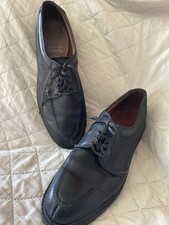 ALLEN EDMONDS WILBERT 1931 Black Leather Split Toe Derby Rubber Sole MENS 11.5 A