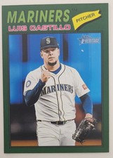 2026 Topps Heritage- Luis Castillo #24 Dark Green Bordered