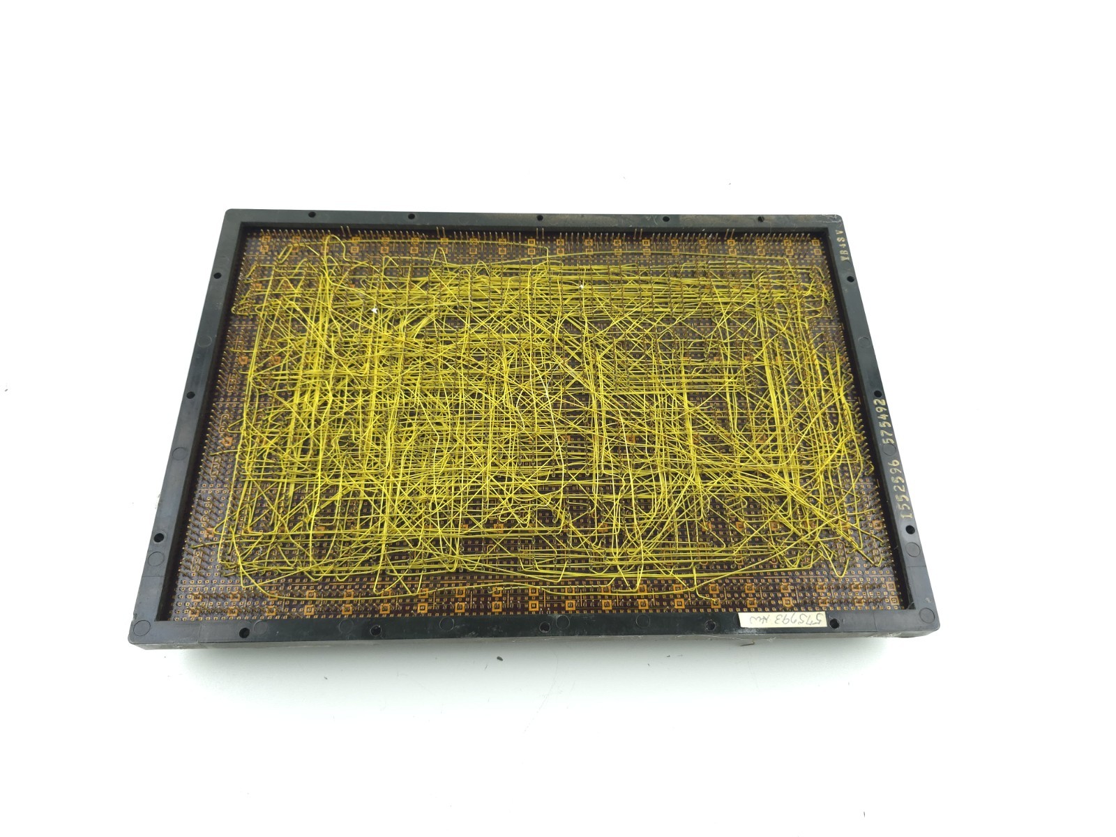 Vintage IBM Stitch Wire Wrap Prototyping Board 8.5x12.5 Heavy Gold Pins
