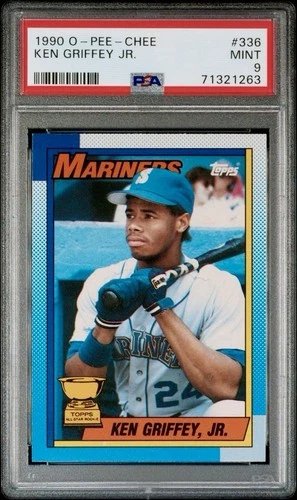 Ken Griffey Jr. 1990 O-Pee-Chee #336 PSA 9 OPC 2nd Year Low Pop 192 HOF