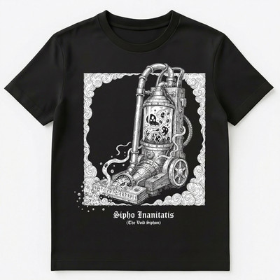 Dark Fantasy Void Monster Staubsauger Gothic Horror Unisex T-Shirt