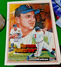 1984 HOF INDUCTION HARMON KILLEWBREW AUTOGRAPH 18X24  LITHOGRAPH  CERTICARE COA