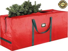 7.5ft Christmas Tree Storage Bag Waterproof Heavy Duty Zippered Handles For Tree