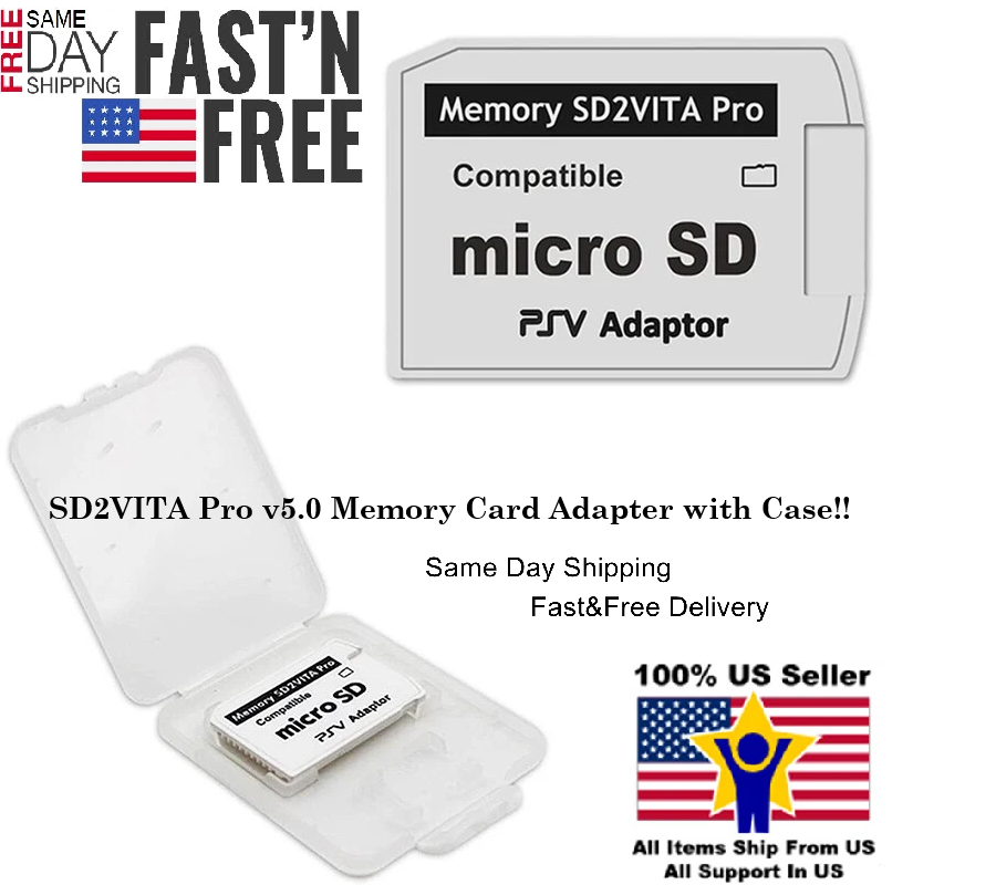 SD2VITA Pro 5 MicroSD Adapter For PSTV / PS VITA - Now Takes Up-to