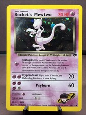 Pokemon TCG Rocket's Mewtwo 14/132 Gym Challenge Holo Rare VTG WOTC NM/NM-