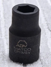Matco Tools Impact Socket Shallow 1/2" Drive 11mm Metric 6 Point CP11M6V (F