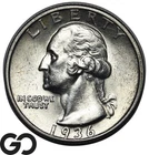 1936-S Washington Quarter, Gem BU++ Scarcer Date