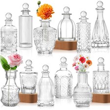 Mini Vasen Set, 12St Kleine Glasvase Vintage Deko Vasen Set Verschiedene Groe...