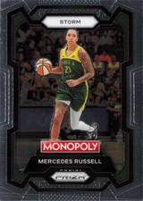 Mercedes Russell #46 2024 Panini Prizm Monopoly WNBA Seattle Storm Basketball