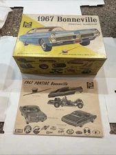 MPC 1967 PONTIAC BONNEVILLE HT ORIGINAL BOX & INSTRUCTION!! CIRCA 1967! VMCP!