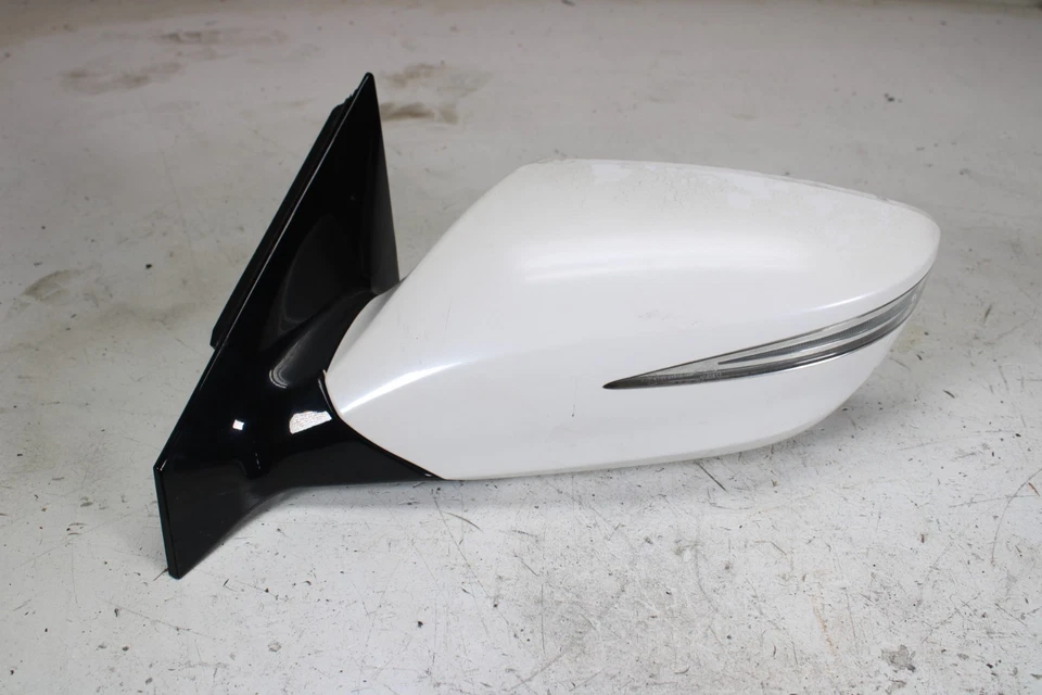 Espejo retrovisor de puerta eléctrico Hyundai Azera 2012-2013 conductor izquierdo fabricante original blanco perla 6 cables Foto 3 de 4