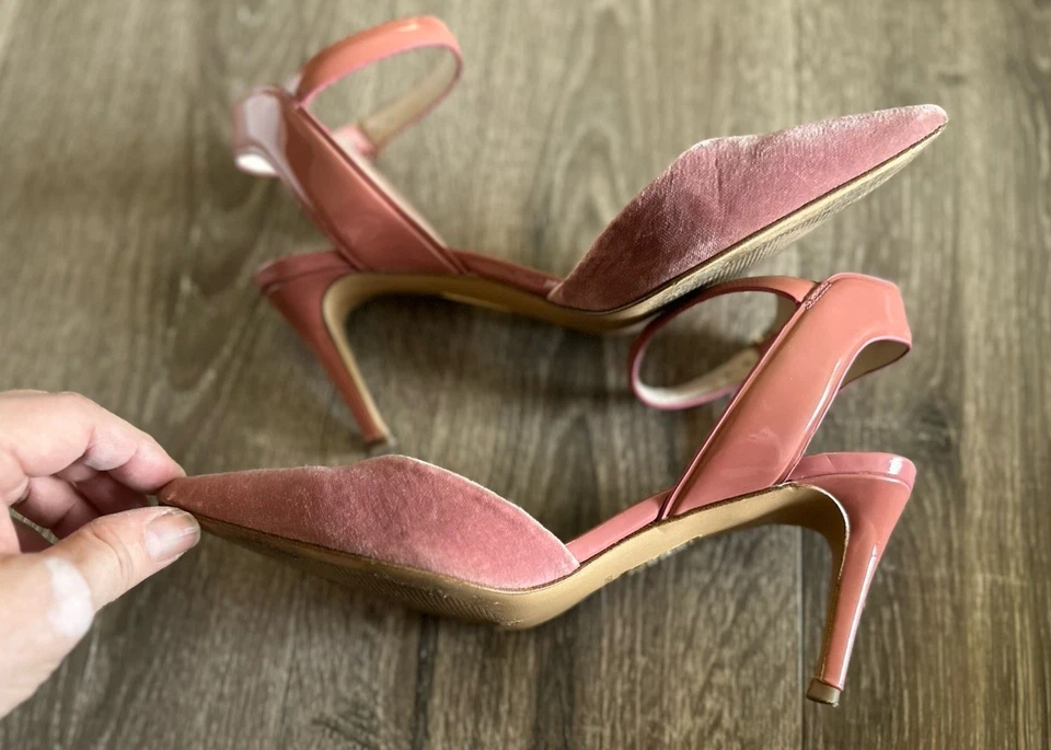 Louise et Cie Mujer Rosa Terciopelo Correa Tobillo Punta Bomba Talla 8M Foto 3 de 4