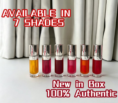 NIB 100% Authentic Clarins Lip Comfort Hydrating Oil, 7 SHADES, 0.2 oz / 7 mL