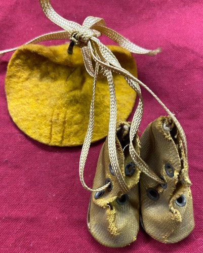 Baby’s Antique Lace Up Boots for Antique Bisque or Early Doll B6
