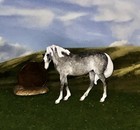 OOAK Like Breyer cm Custom Horse Micro Mini Model Resin *Shay*Beautiful Gray TB* — photo 3