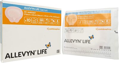 Smith and Nephew 66801307 Allevyn Life Silicone Dressing 8.5x9 in. (Pack of 2)