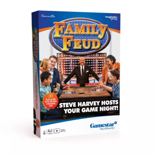 Steve Harvey Family Feud Game Night Board Game with Gamestar App for 2 Players