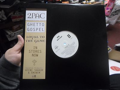 2PAC Ghetto Gospel LP Single Loyal to the Game Afeni Shakur & Eminem RARE