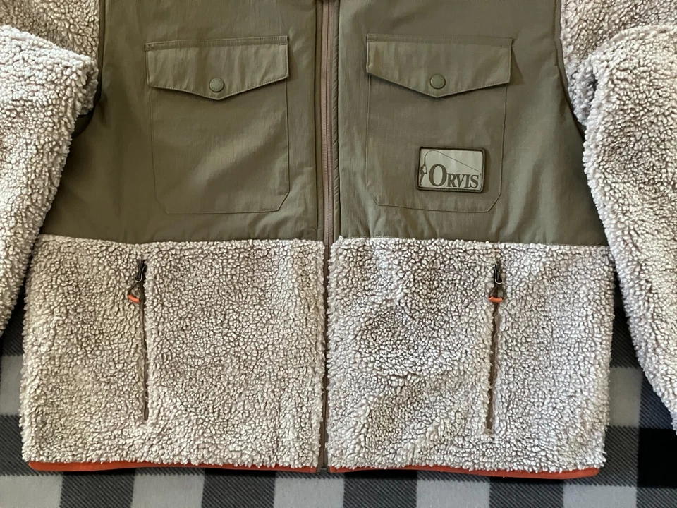 Куртка шерпа Orvis высокая в слоях мужская размер XL флисовая охотничья рыболовная рипстоп камуфляжная с подкладкой - Изображение 2 из 4