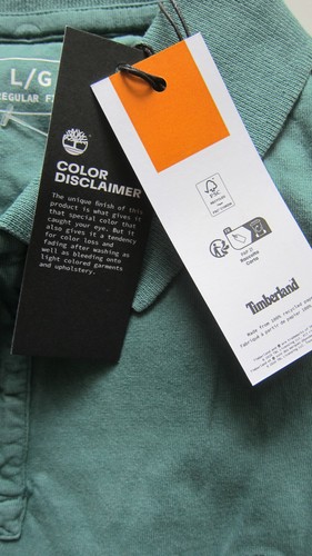 Polo Timberland, algodón, L, XL, XXL, oliva, rojo, gris, - Imagen 8 de 15