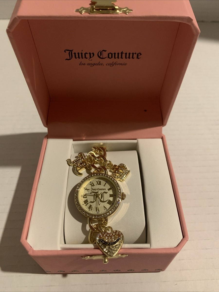Juicy Couture Gold Charm Watch Bracelet NEW | eBay display picture 1