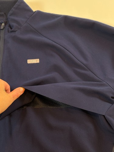 Figs Jacket Men XL Navy Cobaki Scrub Full Zip Long Sleeve Lined Pocket Technical - Picture 6 of 15