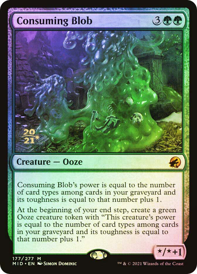MTG  FOIL Consuming Blob (Prerelease) (Innistrad: Midnight Hunt)  - Promo #177s