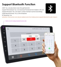 9" 2 DIN Carplay Car Stereo Radio Android 13 32G Radio GPS NAVI Touch Screen SWC