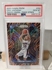 2020-21 Panini Prizm - #292 Cole Anthony (RC) Tiger Stripe Pop 12!
