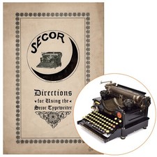 Secor Typewriter Instruction Manual Reproduction Vtg User Schreibmaschine No.1 2 thumbnail