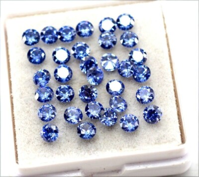 Saphir Bleu Naturel De Ceylan - 6,85 Carats - Coupe Ronde Excellente - Certifié AGSL - Chauffé - Neuf Sans Emballage