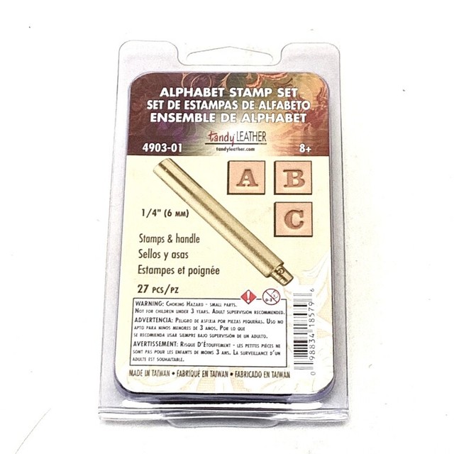 Tandy Leather Alphabet Stamp Set eBay