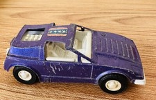 Vintage 1970s Captain Lazer Car Tootsietoy Car Purple USA TC-108 4  Length Toy