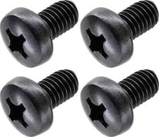 Black License Plate Screws For Bmw And Tesla Phillips Machine Pan Head 18-8 X