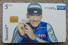 Telefonkarte aus SCHWEIZ, " Nationalmannschaft Swiss-Ski Alpin, S. Zurbriggen "