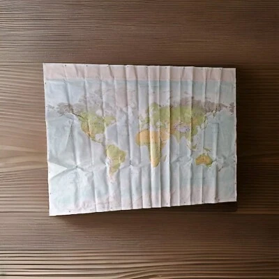 Björksta Carte du Monde En toile 200x140 cm IKEA - État impeccable - Photo 1/3