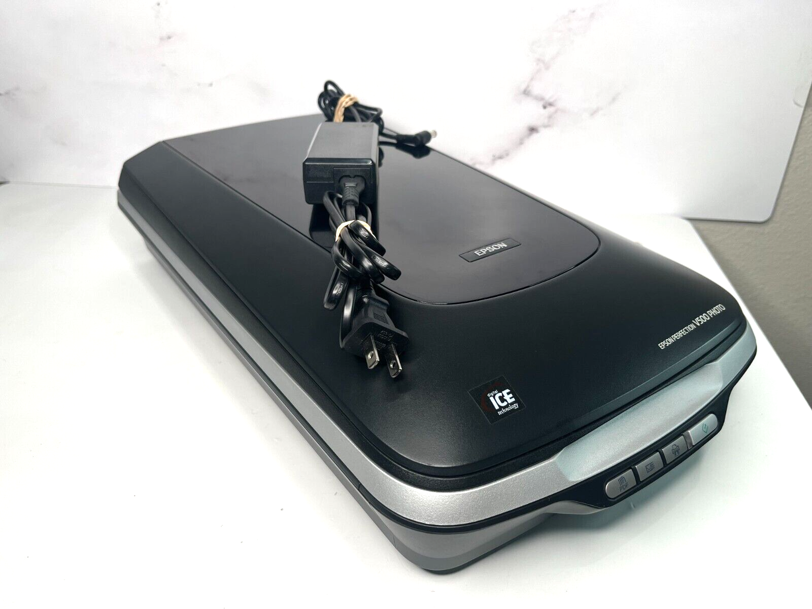 ⚓Epson V500 Photo J251A Flatbed Scanner Tested (SEE VIDEO) w/ AC