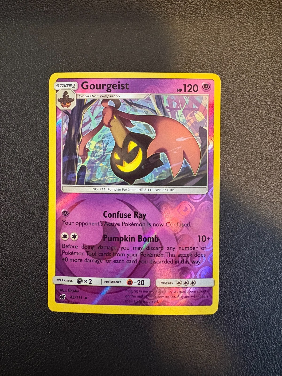 Gourgeist 45/111 Sm-Crimson Invasion Reverse Holo