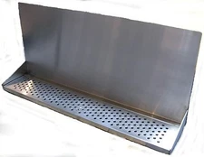 Draft Beer Tower Wall Mt Drip Tray 30" Long w/ S.S. Grill - drain # DTWM30SS