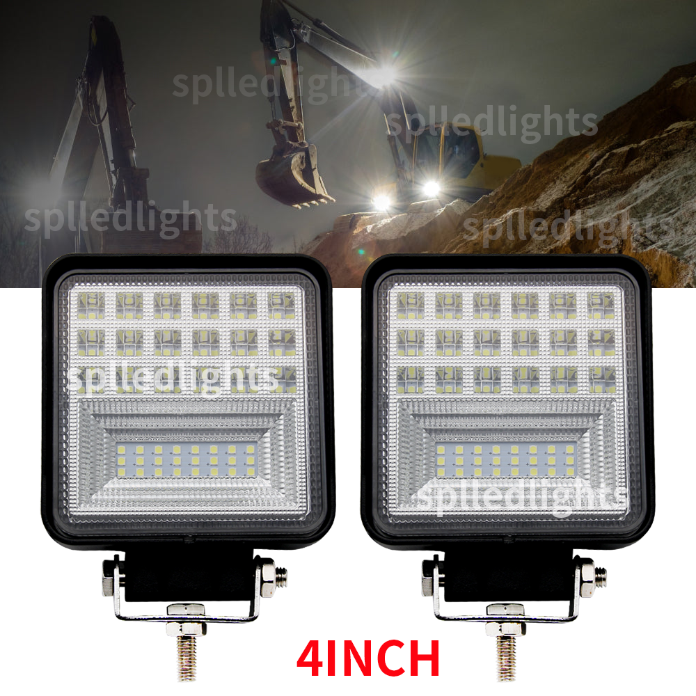 2PC Flood LED Work lights fit Hitachi Excavator LED upper cab or