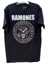 Ramon’s T Shirt Punk Rock Tee Short Sleeves Black Distressed Size S-M