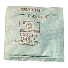 Germanow-Simon Mach (GS) CX464-5 Watch Crystal 16.0x8.6 NOS Part Flexo L...