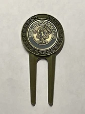 Royal Liverpool Golf Club Divot Tool & 1" Coin Golf Marker - Merseyside, England